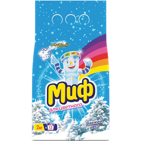 Стиральный порошок МИФ 3в1 автомат 2кг "Cвежий цвет", ш/к 54128