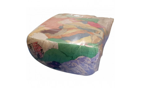 Ветошь цветная х/б/ размер 40*60см/ ГОСТ 4643-75 (брикет 10 кг)