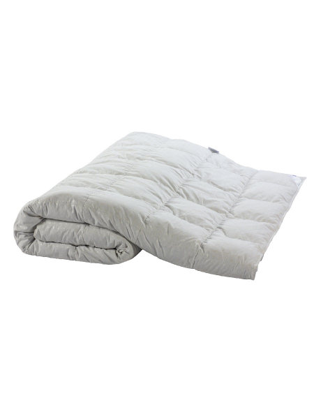 Одеяло 1,5 спальное. Состав наполнителя: полупух 1 категории. Плотность 300 г/кв.м. Размер 140×200 с