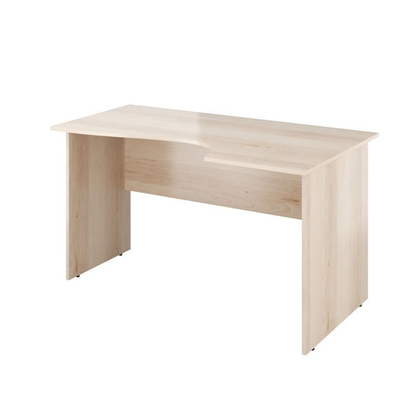 Стол криволинейный правый 1380х800/650х750 (Бук артизан перламетровый) Канцлер