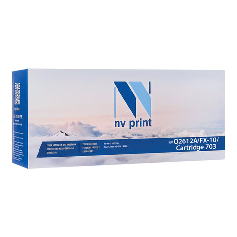Картридж лазерный HP/CANON (Q2612A/FX-10/703) LaserJet/i-SENSYS, ресурс 2000 стр., NV PRINT, совмест