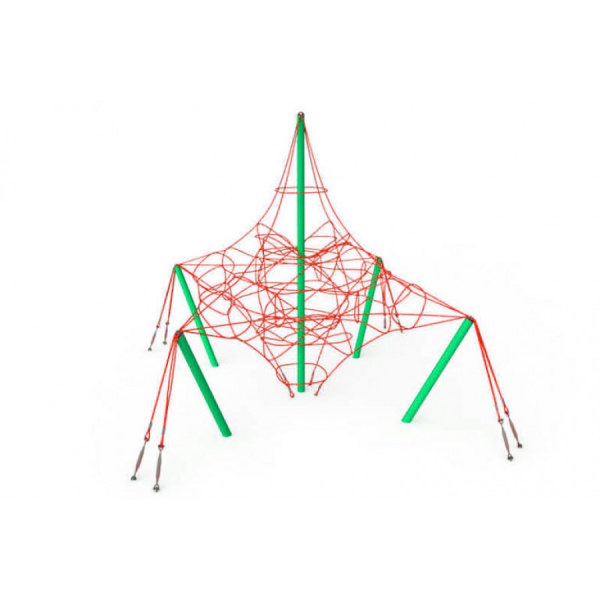 Фигура для лазания "Корона", 6-12 лет, металлические элементы,сетка, общая высота 5000мм
