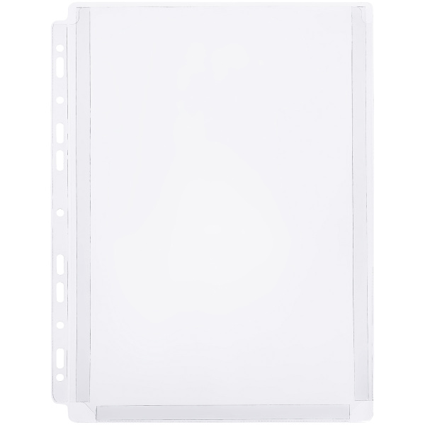 Папка-вкладыш с перфорацией OfficeSpace А4, ПВХ, 180мкм, глянцевая, расширяющаяся до 250л., 10 шт уп