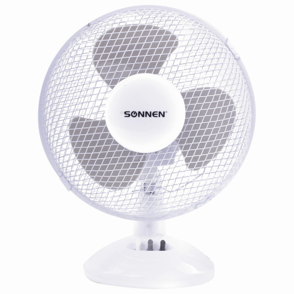 Вентилятор настольный SONNEN TF-25W-23, d=23 см, 25Вт, на подставке, 2скорост. режима, бел/cер, 4510 Вентилятор настольный SONNEN TF-25W-23, d=23 см, 25Вт, на подставке, 2скорост. режима, бел/cер, 4510