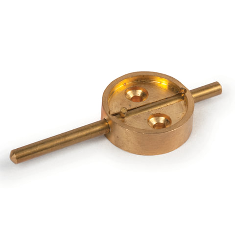 Опечатывающее устройство со штоком, диам. 27 мм, длина штока 7 см, латунь 