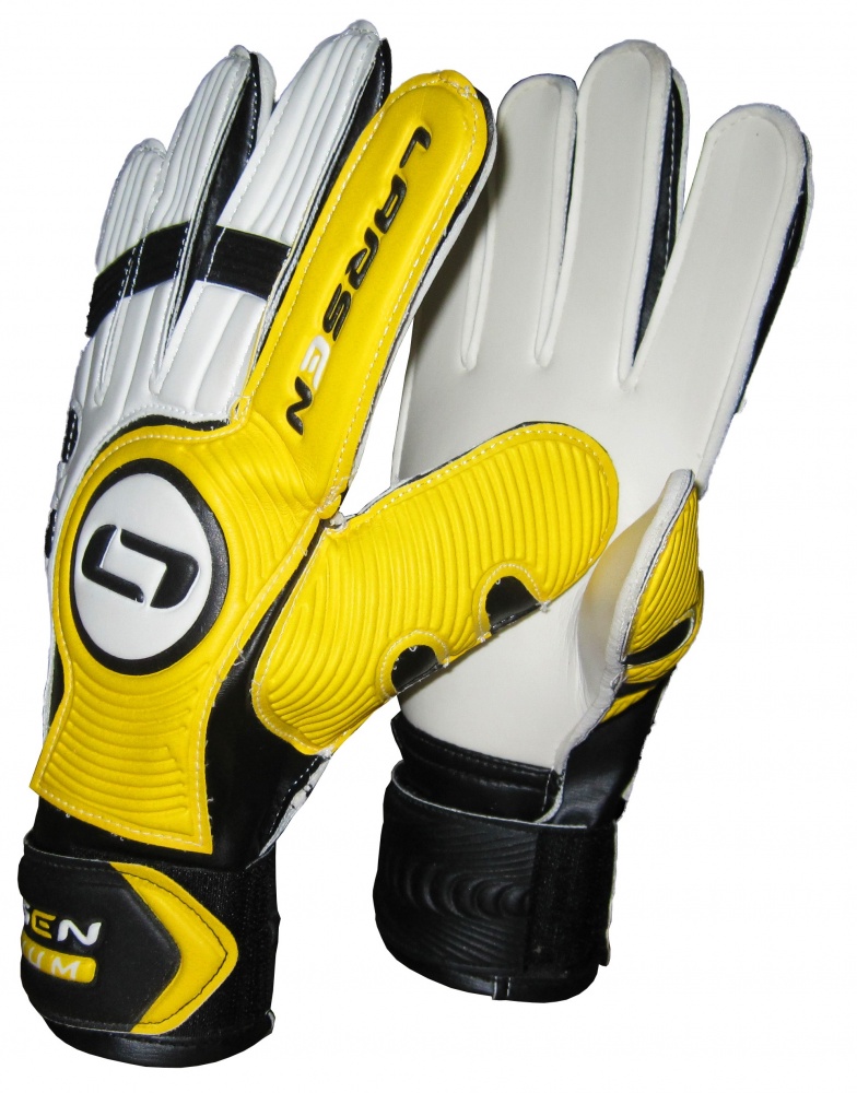 Перчатки вратарские Larsen Radium черн/желт Перчатки вратарские Larsen Radium черн/желт