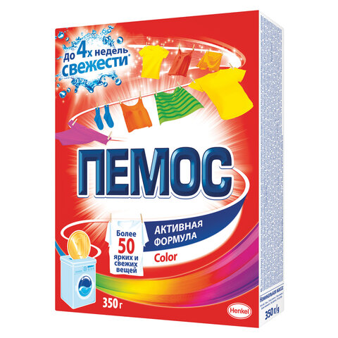 Стиральный порошок ПЕМОС автомат 350г Color "Активная формула", ш/к 22971
