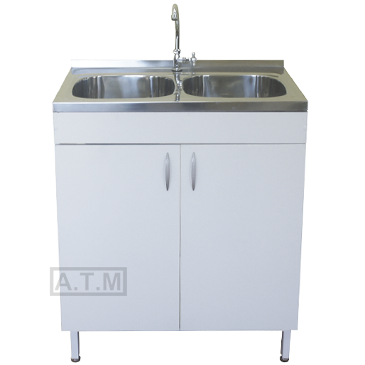 Мойка М-105. Размеры: 800х600х850мм. ЛДСП, мойка нерж