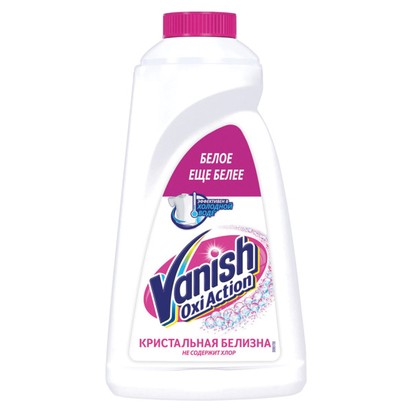 Пятновыводитель-отбеливатель VANISH (Ваниш) "Oxi Action" 1л, для белой ткани, ш/к 27136
