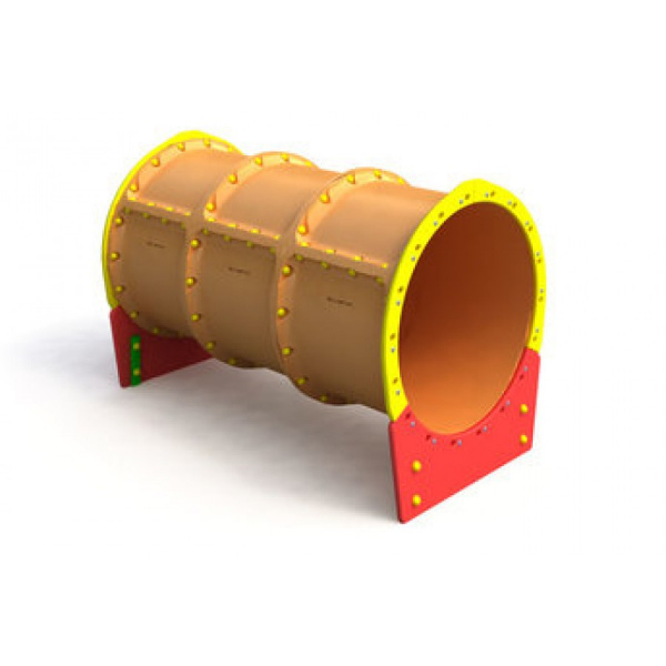 Детская игровая форма "Тонель", 2-7 лет, влагостойкая фанера, общая высота 1000мм