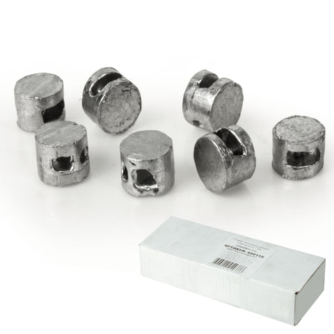 Пломба свинцовая диам. 10мм, выс. 7мм, упаковка 2кг (500шт)