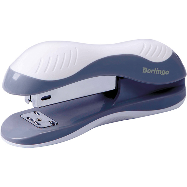 Степлер №24/6, 26/6 Berlingo "Office Soft" до 25л., пластиковый корпус, белый H25002