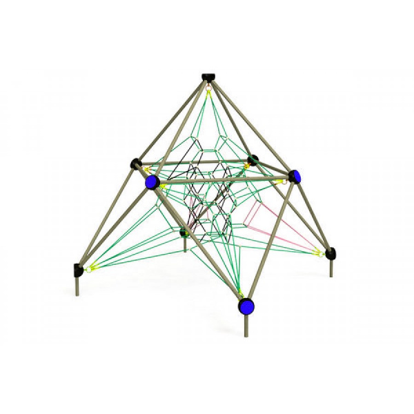 Фигура для лазания "Галактика 2", 6-12 лет, металлические элементы,сетка, общая высота 2800мм