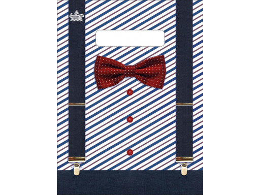 Пакет с вырубной неусиленной ручкой 19.5х25 (30) Костюмчик Тико ВНР55238