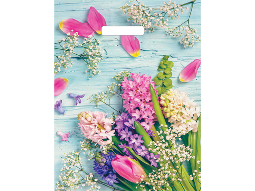 Пакет ПЭ с вырубной ручкой 31х40 (60) глянец (Гиацинты) Россия