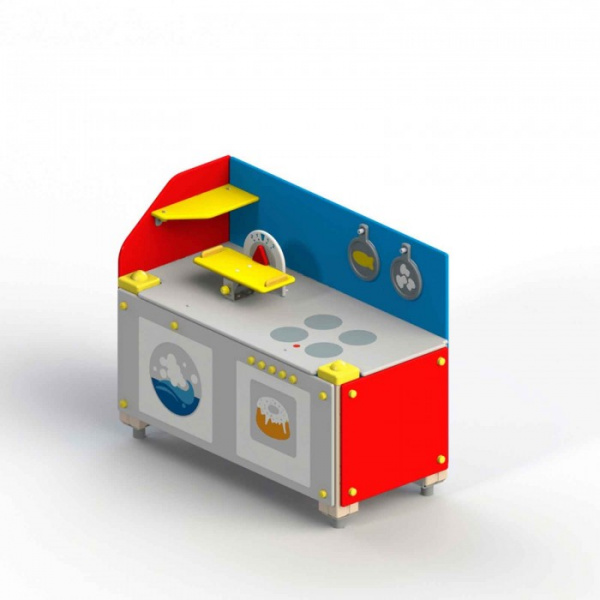 Кухня, от 2 лет, деревянный брус, 1130х530 мм, Н=875 мм