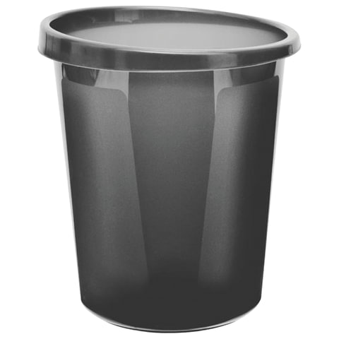 Корзина для бумаг СТАММ цельная, 9л, серая, КР61 Корзина для бумаг СТАММ цельная, 9л, серая, КР61