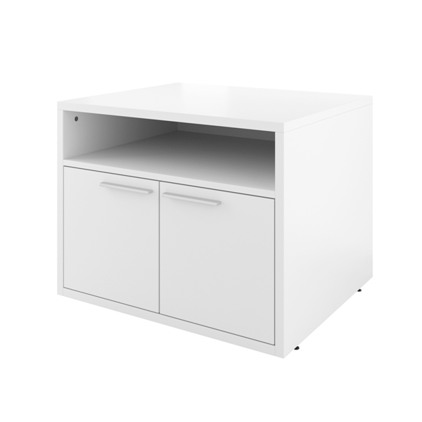 Тумба под оргтехнику 770х600х600, белый 30 (ДБ18_1+ДБ18_2) Дублин