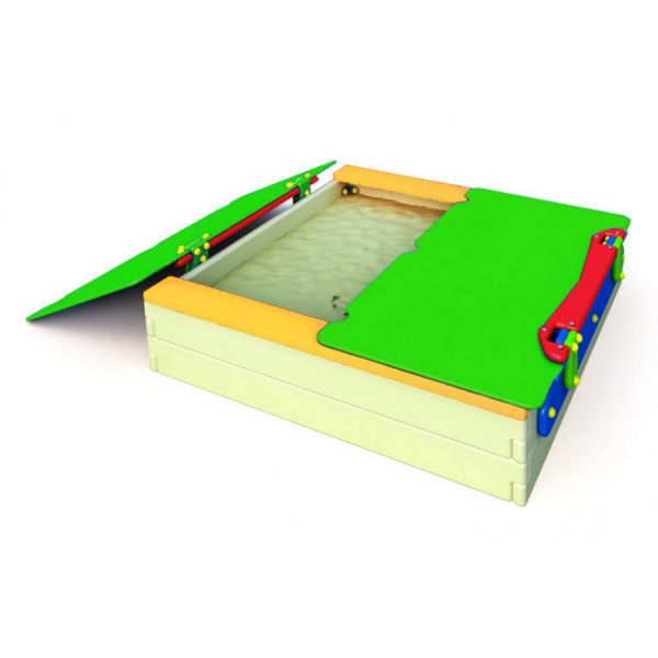 Песочница с защитой 2800 x 1400 x 300 мм