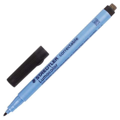 Маркер универсальный для любой гладкой поверхности со стирателем STAEDTLER, 1 мм, черный, 305 M-9 
