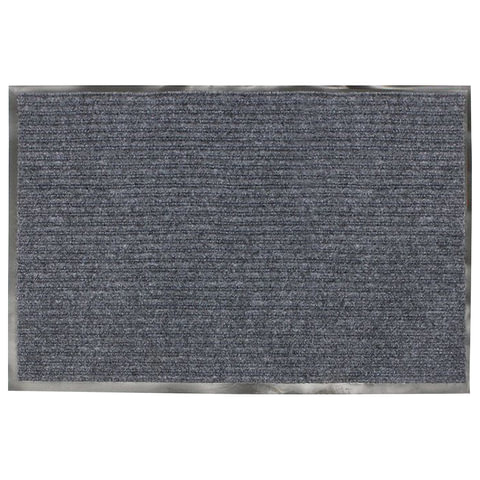 Коврик входной ворсовый влаго-грязезащитный VORTEX, 60*40см, серый, 22075 