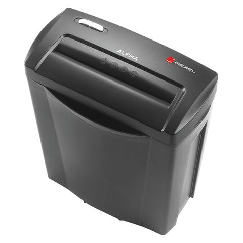 Уничтожитель (шредер) REXEL ALPHA X, для 1-2чел, фрагменты 4х38мм,скобы,скрепк,пл.карт,2102023