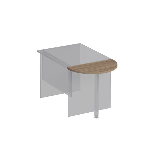 Приставка к столу без опоры 75x40x2.5 К 202 дуб шамони темный Комфорт