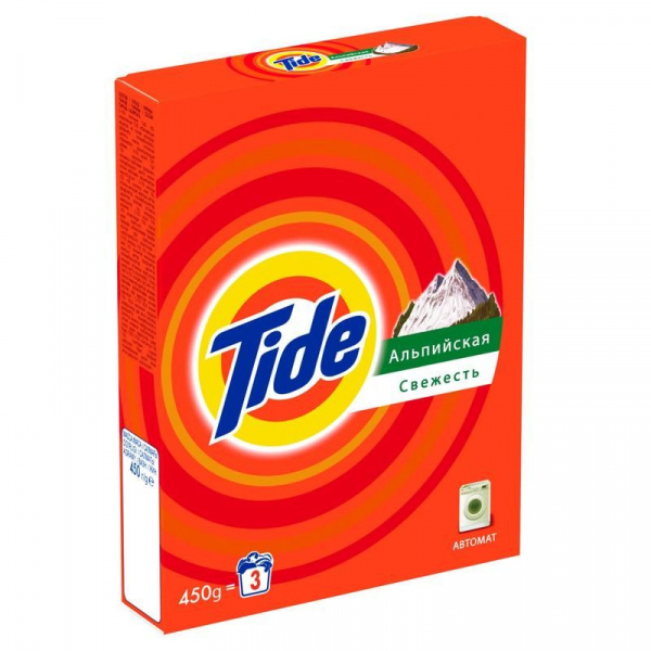 Порошок для машинной стирки Tide "Альпийская свежесть", 450г - интернет магазин ТД Портал г. Астрахань