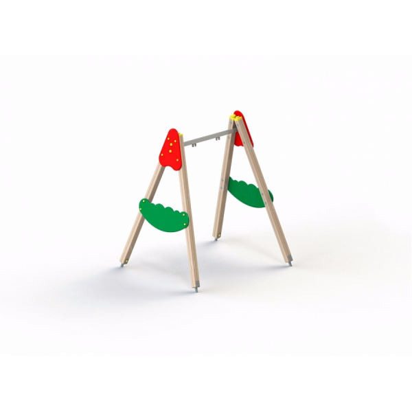 Качели на стойках дерево, без подвески, 3-12 лет, 2100х1760 мм, Н=2380 мм Качели на стойках дерево, без подвески, 3-12 лет, 2100х1760 мм, Н=2380 мм