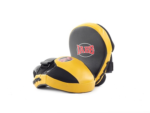 Лапа бокс.(пара) Jabb JE-2194 иск.кожа черный/желтый N/S