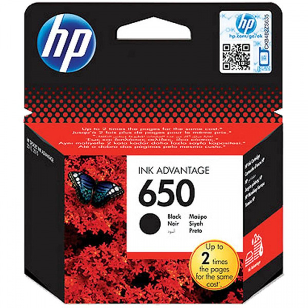Картридж ориг. HP CZ101AE (№650) черный для DeskJet IA 2515/2516 (360стр)