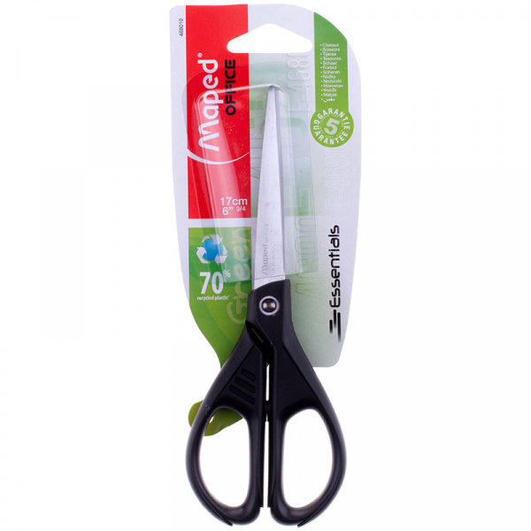 Ножницы Maped "Essentials Green" 17см, европодвес468010