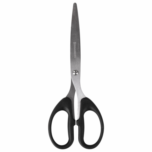 Ножницы BRAUBERG "Classic", 185 мм, классической формы, чёрные, 2-х сторонняя заточка, 230934 Ножницы BRAUBERG "Classic", 185 мм, классической формы, чёрные, 2-х сторонняя заточка, 230934