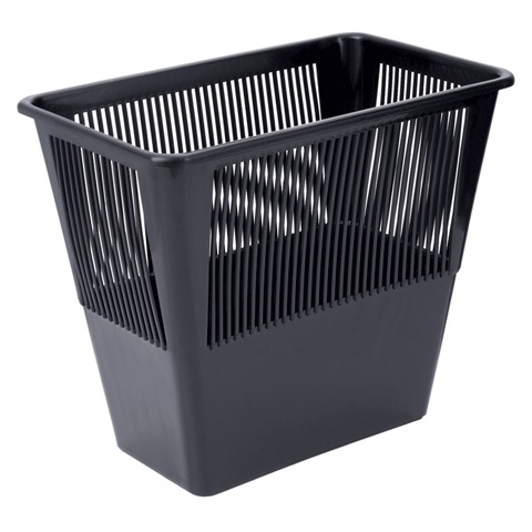 Корзина для бумаг СТАММ прямоугольная сетчатая, 12л черная, КР31 Корзина для бумаг СТАММ прямоугольная сетчатая, 12л черная, КР31