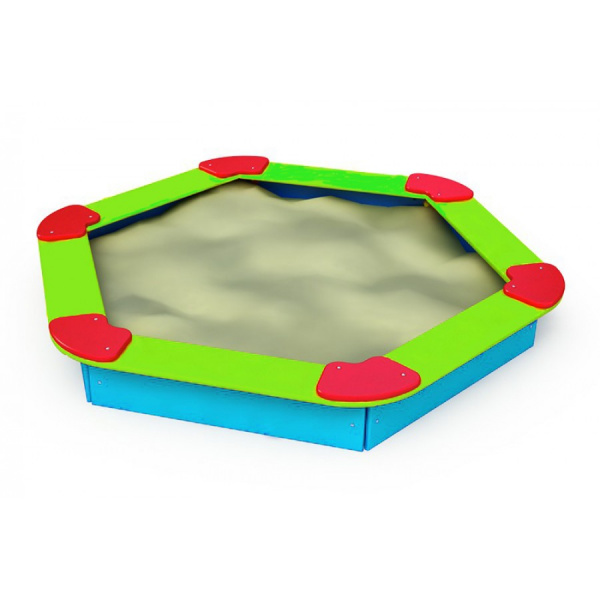 Песочница "Шестигранная", 1730 x 1570 x 300 мм
