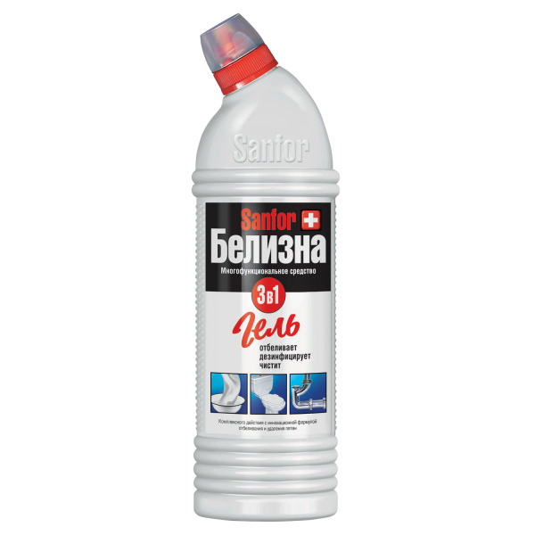 Белизна гель SANFOR 3в1 (Санфор 3в1) 0,700кг, ш/к 01637