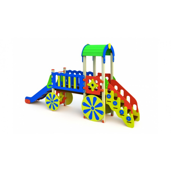 Игровой комплекс (с лестницей) 5450 x 1000 x 2900 мм