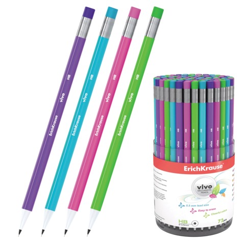 Карандаш мех. ERICH KRAUSE "Vivo", ассорти, 0,5мм, 311850