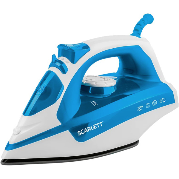 Утюг SCARLETT SC-SI30P17, 2200 Вт, антипригарное покрытие, антинакипь, самоочистка, белый/синий Утюг SCARLETT SC-SI30P17, 2200 Вт, антипригарное покрытие, антинакипь, самоочистка, белый/синий