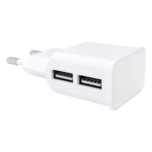 Зарядное устройство сетевое (220 В) RED LINE NT-2A, кабель microUSB 1 м, 2 порта USB, выходной ток 2