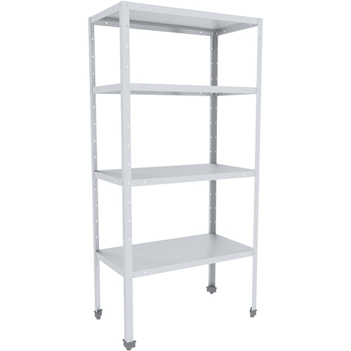 Стеллаж СТАНДАРТ СКК-10/5 ЭНК-С 1000х500х1850(1870)мм полностью из нерж. стали