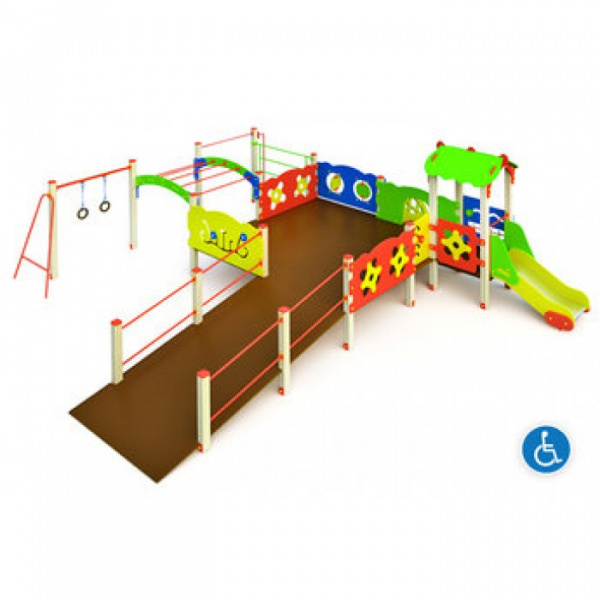 Игровой комплекс заезд Н=500 горка Н=500