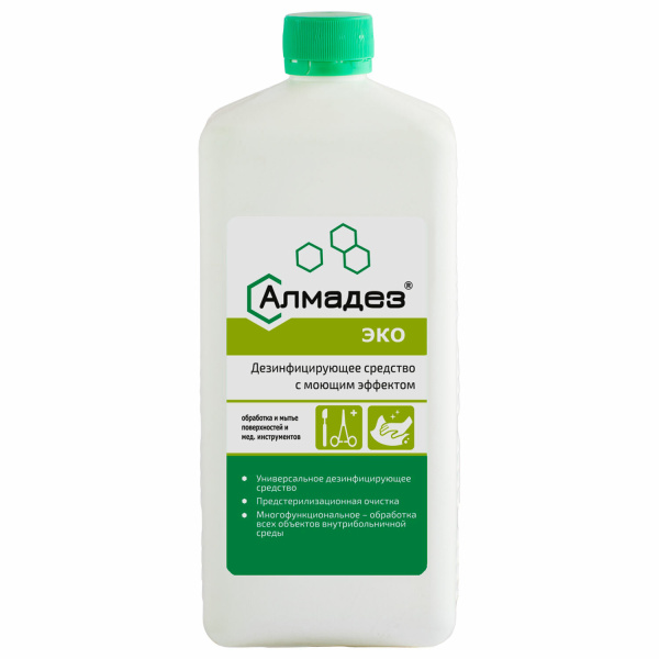 Средство дезинфицирующее АЛМАДЕЗ-ЭКО, 1л концентрат, АЛ-ЭКО-1л