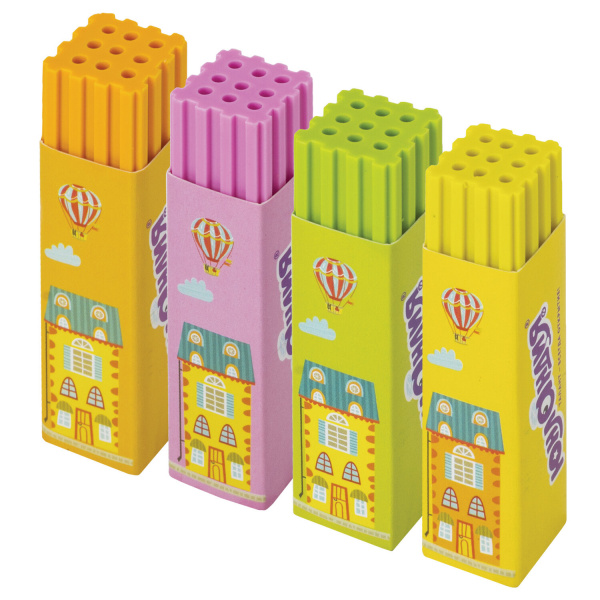 Ластик большой ЮНЛАНДИЯ "Башенки", 64х15х15мм, цвет ассорти, картонный держатель, 228719 Ластик большой ЮНЛАНДИЯ "Башенки", 64х15х15мм, цвет ассорти, картонный держатель, 228719