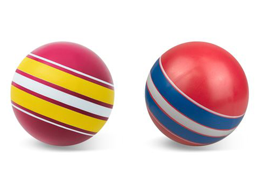 Мяч д. 150мм Серия "Классика" ручное окраш. (ободок) 