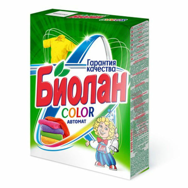 Стиральный порошок БИОЛАН автомат 0,350кг, Color ш/к3623