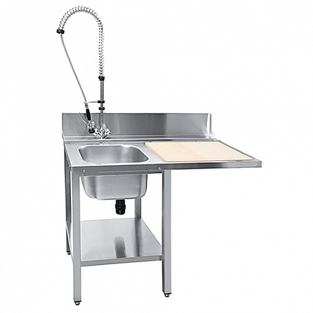 Стол предмоечный СПМФ-7-1 для фронтальной посудомоечной машины (1160х690х890(1070) мм