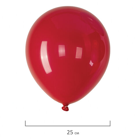 Шары воздушные 25 см,  "ЯРКИЕ ЦВЕТА", ассорти, BRAUBERG KIDS, 591881