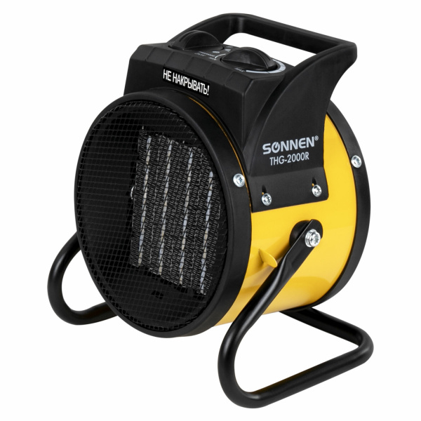 Тепловая пушка электрическая SONNEN THG-2000R, 2 кВт, 220В, керамический нагреватель, 456192 Тепловая пушка электрическая SONNEN THG-2000R, 2 кВт, 220В, керамический нагреватель, 456192