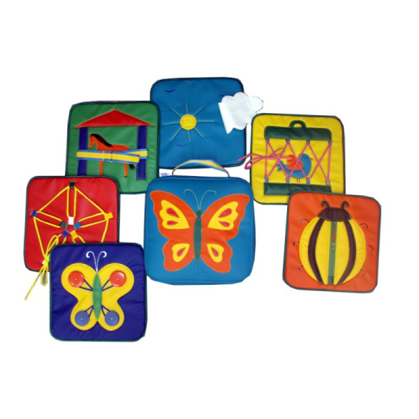 Дидактическое пособие «Бабочка». 6 вкладышей с дидактикой 30*30, сумочка